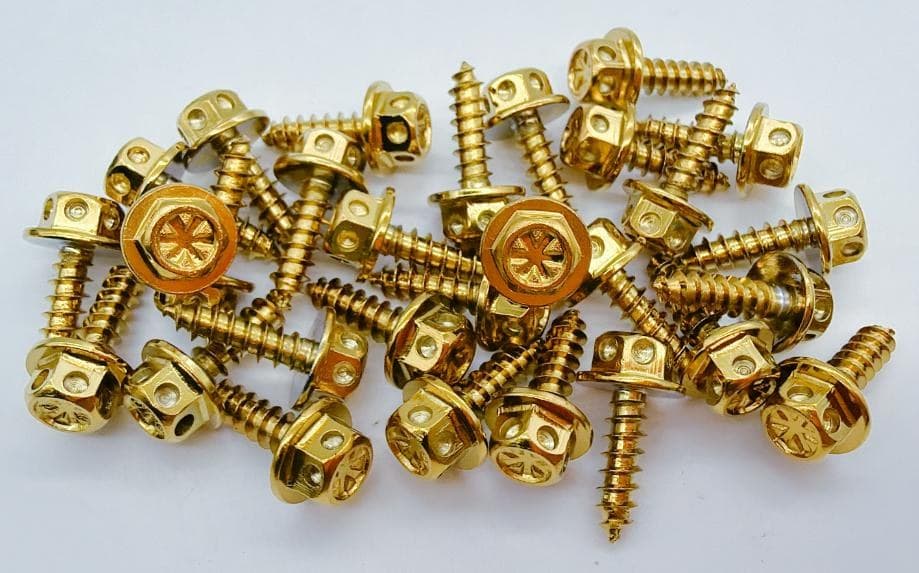 CSL SCREW ( NOT SOLD SEPARATELY) Variant image - CSL BODY BOLTS FLOWER TYPE /BOTTLE / #5X16/5X15 GOLD - CSL-CSL-SCREW-NOT-SOLD-SEPARATELY-13F98584-5X16-5X15-GOLD-E5FEBA92