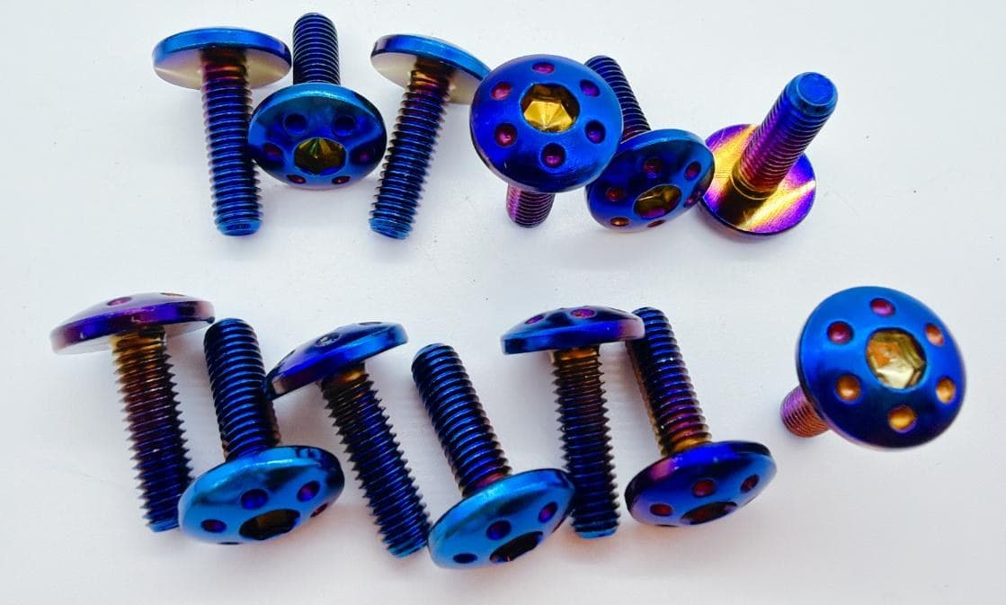 CSL SCREW ( NOT SOLD SEPARATELY) Variant image - CSL HEAD GUARD BOLTS #6X20 TITANIUM / BLUE - CSL-CSL-SCREW-NOT-SOLD-SEPARATELY-13F98584-CSL-HEAD-GUARD-BOLTS-6X20-TITANIUM-BLUE-E35BB8BD