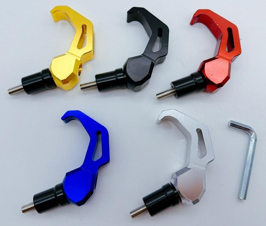 CSL ACCESSORIES - Yamaha Variant image - CSL HELMET HOOK HOLDER CNC AEROX155/N-MAX155 /BLACK/SILVER / RED - CSL-CSL-ACCESSORIES-YAMAHA-DEDA804F-CSL-HELMET-HOOK-HOLDER-CNC-AEROX155-N-MAX155-BLACK-S-3A77CAA
