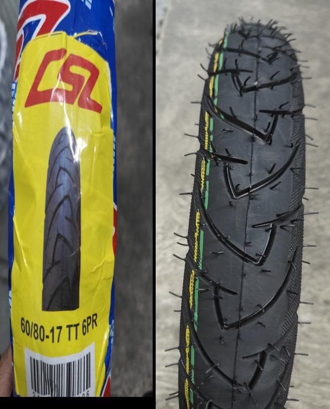 CSL 6-LAYER Tube Type Tire Variant image - 60/80-17TT-T144 - CSL-CSL-6-LAYER-TUBE-TYPE-TIRE-D3EE1086-60-80-17TT-T144-A8EE5CB3