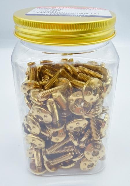 CSL SCREW ( NOT SOLD SEPARATELY) Variant image - CSL HEAD GUARD BOLTS #6X20 GOLD /BOTTLE - CSL-CSL-SCREW-NOT-SOLD-SEPARATELY-13F98584-CSL-HEAD-GUARD-BOLTS-6X20-GOLD-BOTTLE-5E958346
