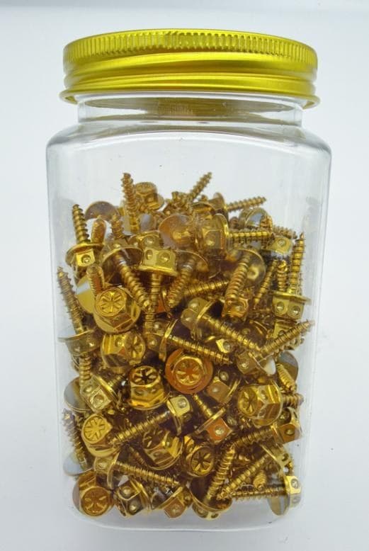 CSL SCREW ( NOT SOLD SEPARATELY) Variant image - CSL BODY BOLTS FLOWER TYPE #4X16 /BOTTLE / GOLD - CSL-CSL-SCREW-NOT-SOLD-SEPARATELY-13F98584-CSL-BODY-BOLTS-FLOWER-TYPE-4X16-BOTTLE-GOLD-1E999AE9