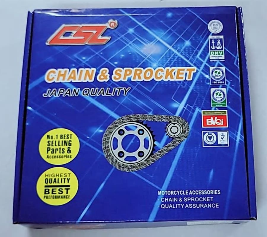 CSL CHAIN SET SILVER 1 - Honda Variant image - TMX125/ALPHA 14T/45T 428H-120L - CSL-CSL-CHAIN-SET-SILVER-1-HONDA-933A9151-TMX125-ALPHA-14T-45T-428H-120L-D309CDEE