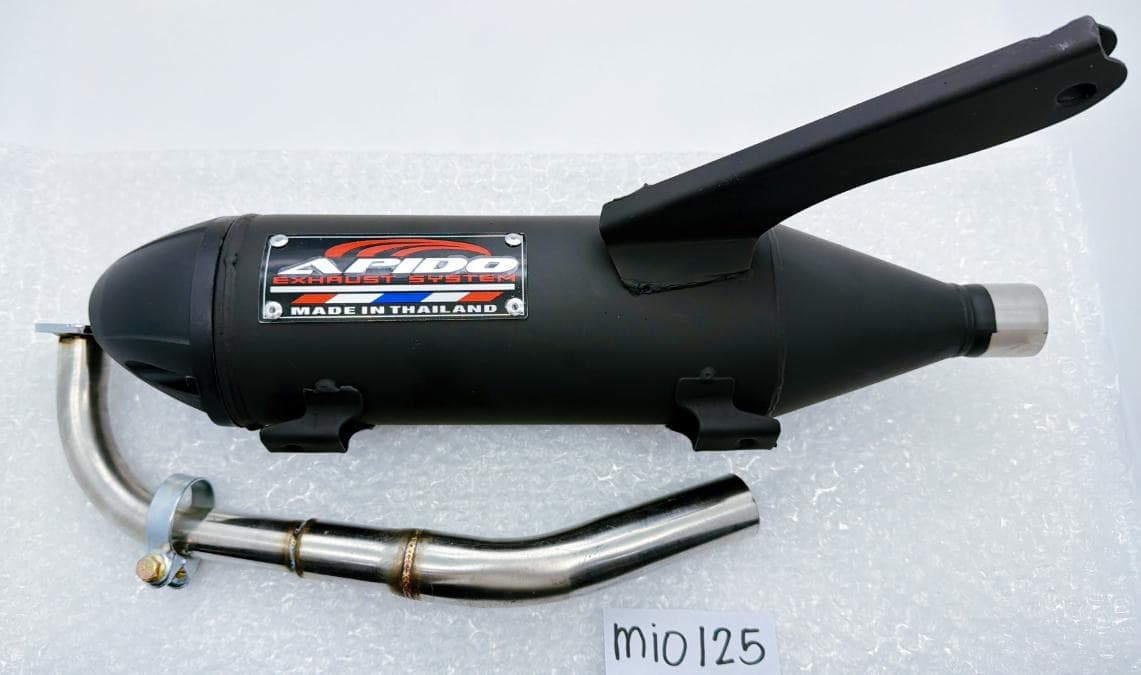 APIDO Exhaust Pipe - Yamaha Variant image - MIO I 125/SOUL I 125 / BLACK - APIDO-APIDO-EXHAUST-PIPE-YAMAHA-31DA6409-MIO-I-125-SOUL-I-125-BLACK-0E100B75