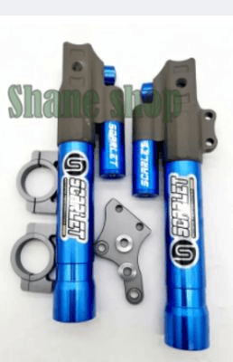OK Front Shock - Suzuki Variant image - COVER SCARLET FGI RAIDER150 / BLUE / OK-4813-3 - OK-OK-FRONT-SHOCK-SUZUKI-487A6CA1-OK-4813-3-97C48D65