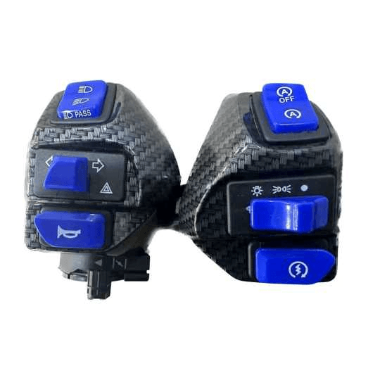 OK HANDLE SWITCH SET AEROX/MIO I 125 CARBON Variant image - BLUE / OK-5559-17-3 - OK-OK-HANDLE-SWITCH-SET-AEROX-MIO-I-125-CARBON-E83012B1-OK-5559-17-3-6BB9874C