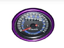 OK SPEEDOMETER GAUGE SMALL Variant image - VIOLET / OK-549-12 - OK-OK-SPEEDOMETER-GAUGE-SMALL-B7B23719-OK-549-12-FE95E273