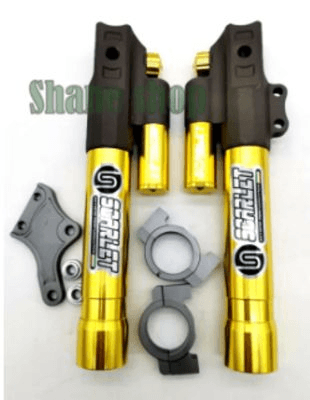 OK Front Shock - Suzuki Variant image - COVER SCARLET FGI RAIDER150 / GOLD / OK-4813-4 - OK-OK-FRONT-SHOCK-SUZUKI-487A6CA1-OK-4813-4-70C7E6AB