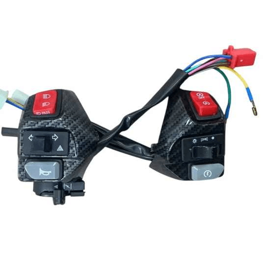 OK HANDLE SWITCH SET AEROX/MIO I 125 CARBON Variant image - GRAY / OK-5559-17-10 - OK-OK-HANDLE-SWITCH-SET-AEROX-MIO-I-125-CARBON-E83012B1-OK-5559-17-10-DE402AFE