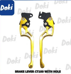OK Brake Lever - Kawasaki/Bajaj Variant image - CT100/BAJAJ S38-119-129 / GOLD / OK-TS-38-4 - OK-OK-BRAKE-LEVER-KAWASAKI-BAJAJ-9EFB0EE2-OK-TS-38-4-527F40EE