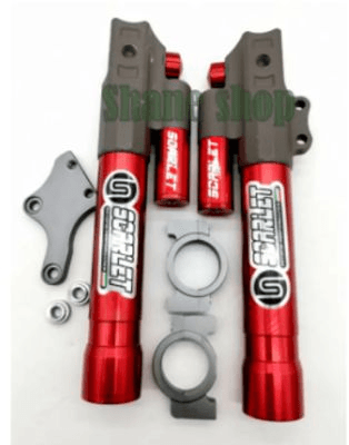 OK Front Shock - Suzuki Variant image - COVER SCARLET FGI RAIDER150 / RED / OK-4813-2 - OK-OK-FRONT-SHOCK-SUZUKI-487A6CA1-OK-4813-2-5E9AFB2B