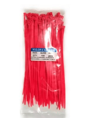 OK CABLE TIE 4X200 Variant image - RED / OK-2412-2 - OK-OK-CABLE-TIE-4X200-D5425C10-OK-2412-2-20552366