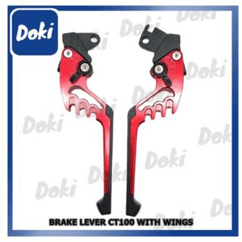 OK Brake Lever - Kawasaki/Bajaj Variant image - CT100/BAJAJ S41-119-120 / RED / OK-TS41-2 - OK-OK-BRAKE-LEVER-KAWASAKI-BAJAJ-9EFB0EE2-OK-TS41-2-08B5E7E3