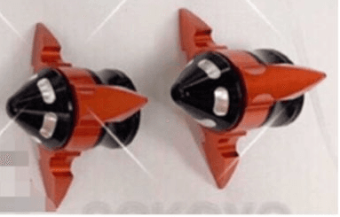 OK AXLE CAP ROCKET 2813 Variant image - ORANGE / OK-2813-5 - OK-OK-AXLE-CAP-ROCKET-2813-F0F812C1-OK-2813-5-DDE6D29E