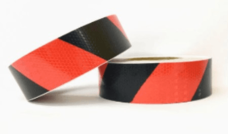 OK REFLECTORIZE STICKER 5CM SLANT Variant image - RED/BLACK / OK-4113-2/1 - OK-OK-REFLECTORIZE-STICKER-5CM-SLANT-CB12B9CB-OK-4113-2-1-74575F6D