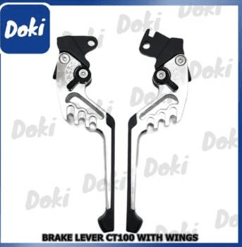 OK Brake Lever - Kawasaki/Bajaj Variant image - CT100/BAJAJ S41-119-120 / SILVER / OK-TS41-9 - OK-OK-BRAKE-LEVER-KAWASAKI-BAJAJ-9EFB0EE2-OK-TS41-9-E08242F5