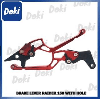 OK Brake Lever - Suzuki Variant image - RAIDER150 S38-4-8 / RED / OK-3848-2 - OK-OK-BRAKE-LEVER-SUZUKI-736EF0E7-OK-3848-2-CFB591E6