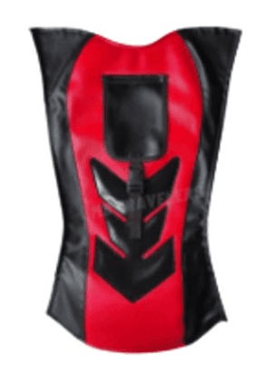 OK Tank Cover - Kawasaki/Bajaj Variant image - BARAKO SQUARE / BLACK/RED / OK-7011-1/2 - OK-OK-TANK-COVER-KAWASAKI-BAJAJ-4B1FFBEF-OK-7011-1-2-2D863048