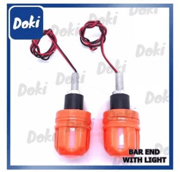 OK BAR END WITH LIGHT NEW