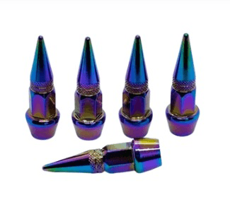 OK TIRE CAP BULLET SHORT TITANIUM 4IN1