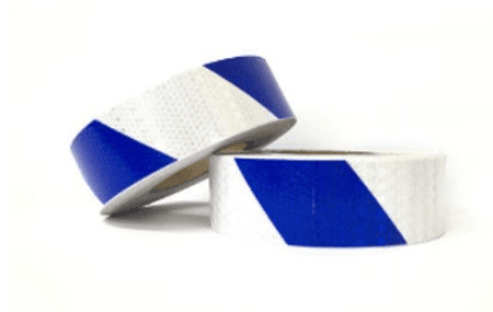 OK REFLECTORIZE STICKER 5CM SLANT Variant image - BLUE/WHITE / OK-4113-3/8 - OK-OK-REFLECTORIZE-STICKER-5CM-SLANT-CB12B9CB-OK-4113-3-8-3E18A384