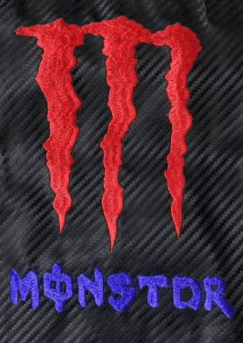 OK SEAT COVER BARAKO175 MONSTER MAY TALI CARBON Variant image - RED/BLUE / OK-S104-2/3 - OK-OK-SEAT-COVER-BARAKO175-MONSTER-MAY-TALI-CARBON-531A926D-OK-S104-2-3-DE30B5B9