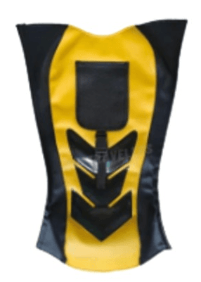 OK Tank Cover - Kawasaki/Bajaj Variant image - BARAKO SQUARE / BLACK/YELLOW / OK-7011-1/6 - OK-OK-TANK-COVER-KAWASAKI-BAJAJ-4B1FFBEF-OK-7011-1-6-69A9A028