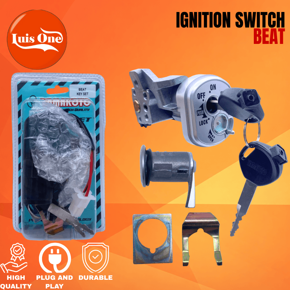 Ignition switch key set beat