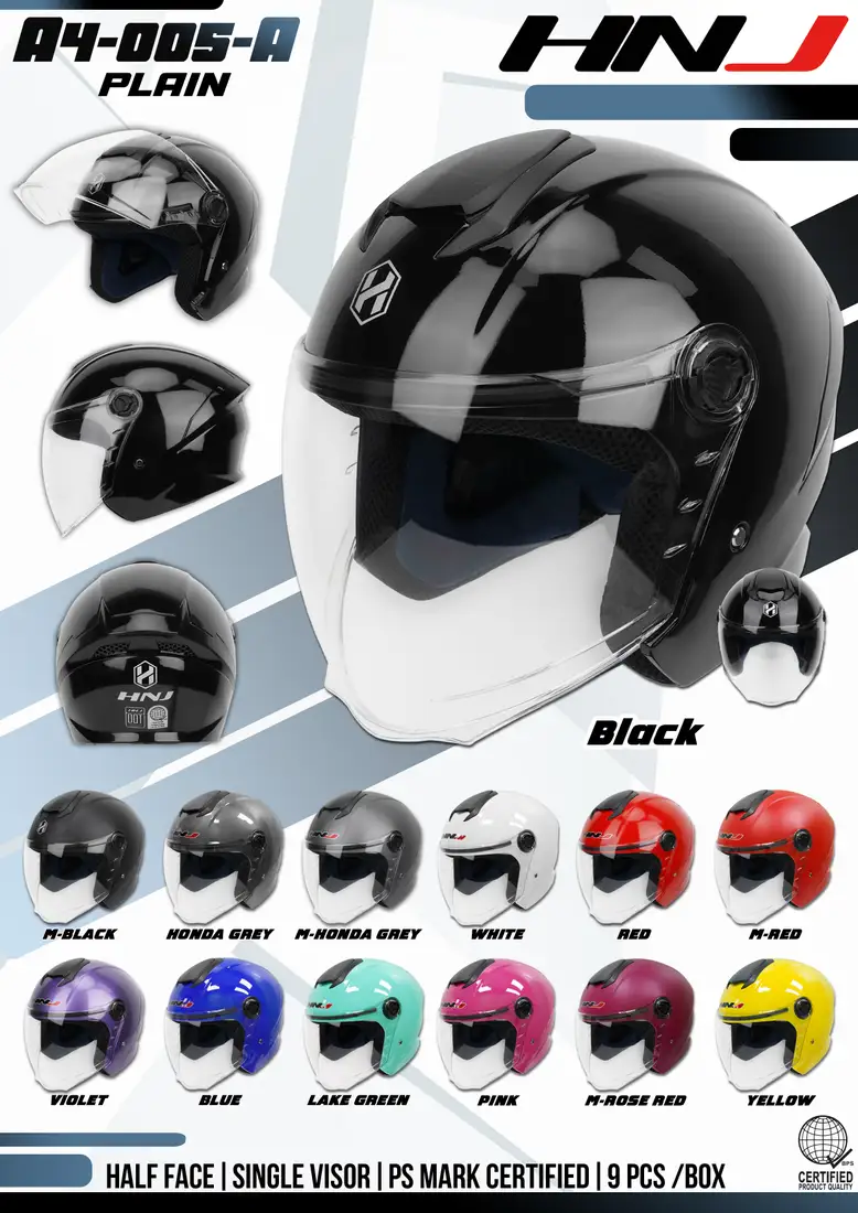 HNJ A4-005-A Half Face Helmet HNJ A4-005-A Half Face Helmet - Main image
