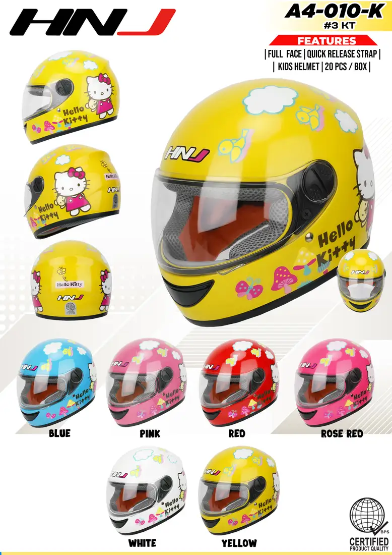 HNJ A4-010-K Kitty Kids Helmet HNJ A4-010-K Kitty Kids Helmet - Main image