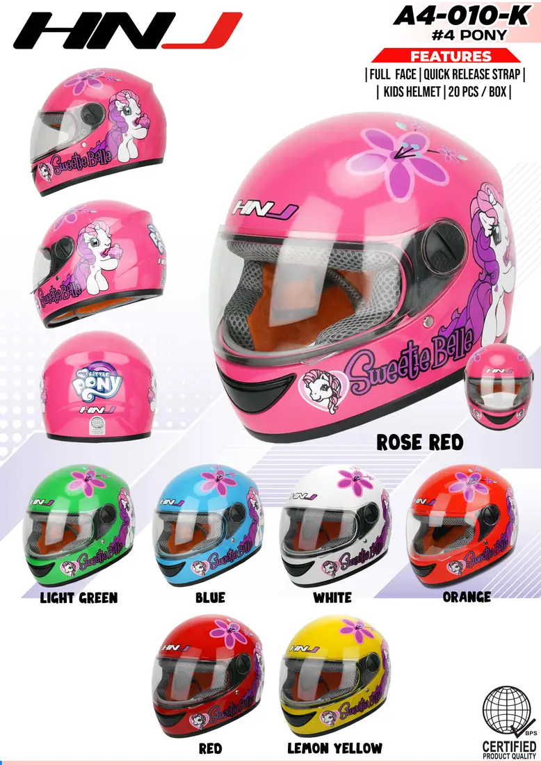 HNJ A4-010-K Pony Kids Helmet