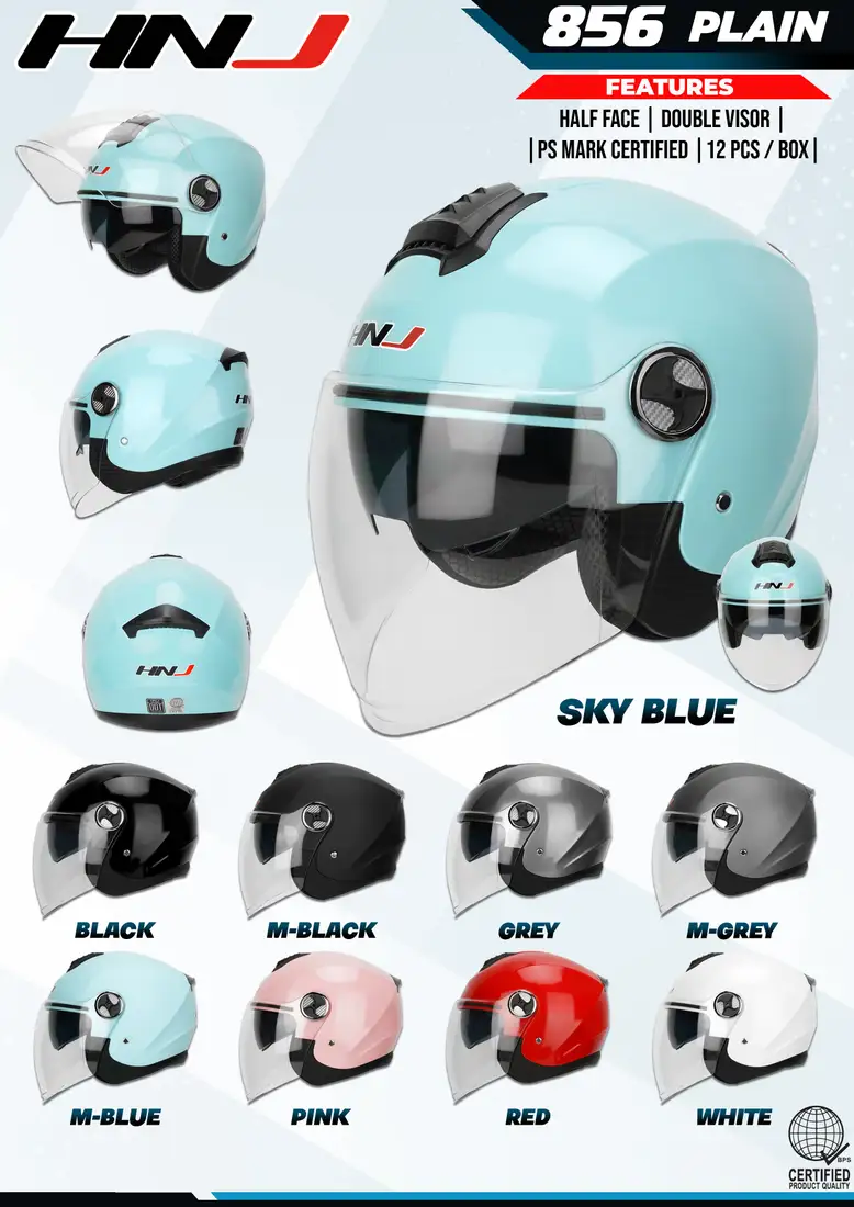 HNJ A856 Half Face Helmet HNJ A856 Half Face Helmet - Main image