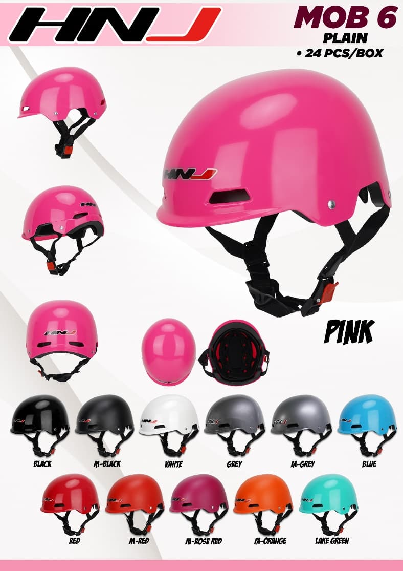 MOB-6 Plain Half Face Helmet MOB-6 Plain Half Face Helmet - Main image