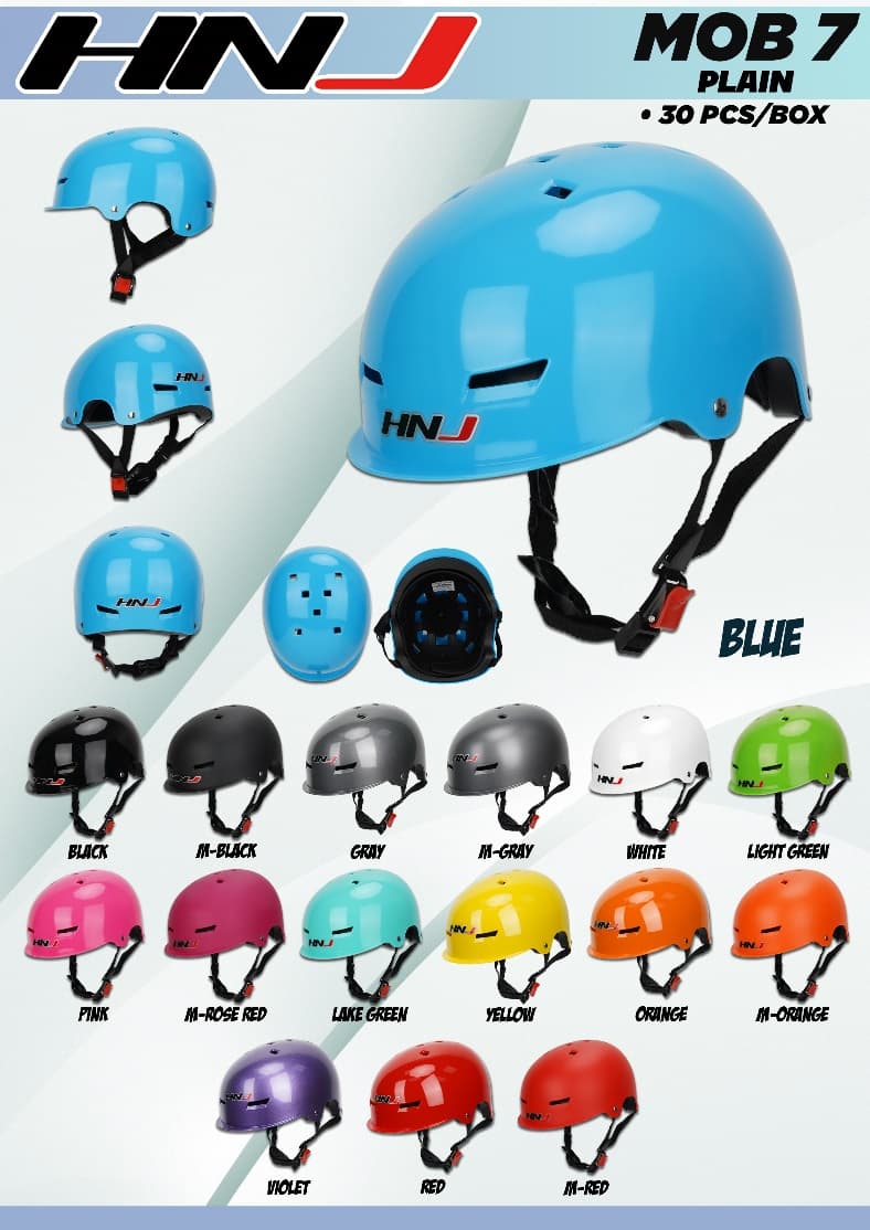 MOB-7 Plain Half Face Helmet