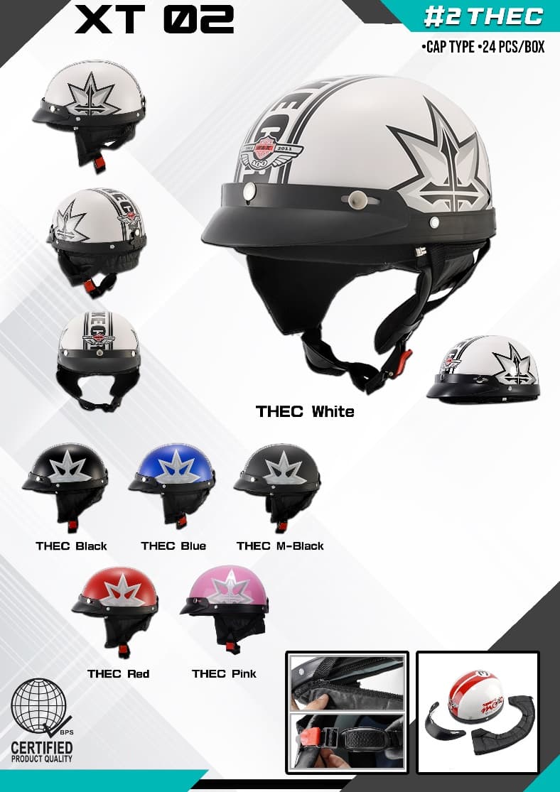 HNJ XT02 THEC Half Face Helmet HNJ XT02 THEC Half Face Helmet - Main image