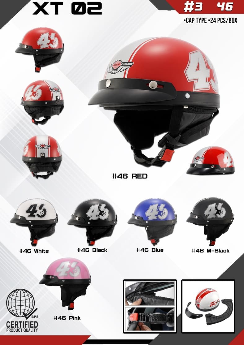 HNJ XT02 46 Half Face Helmet HNJ XT02 46 Half Face Helmet - Main image