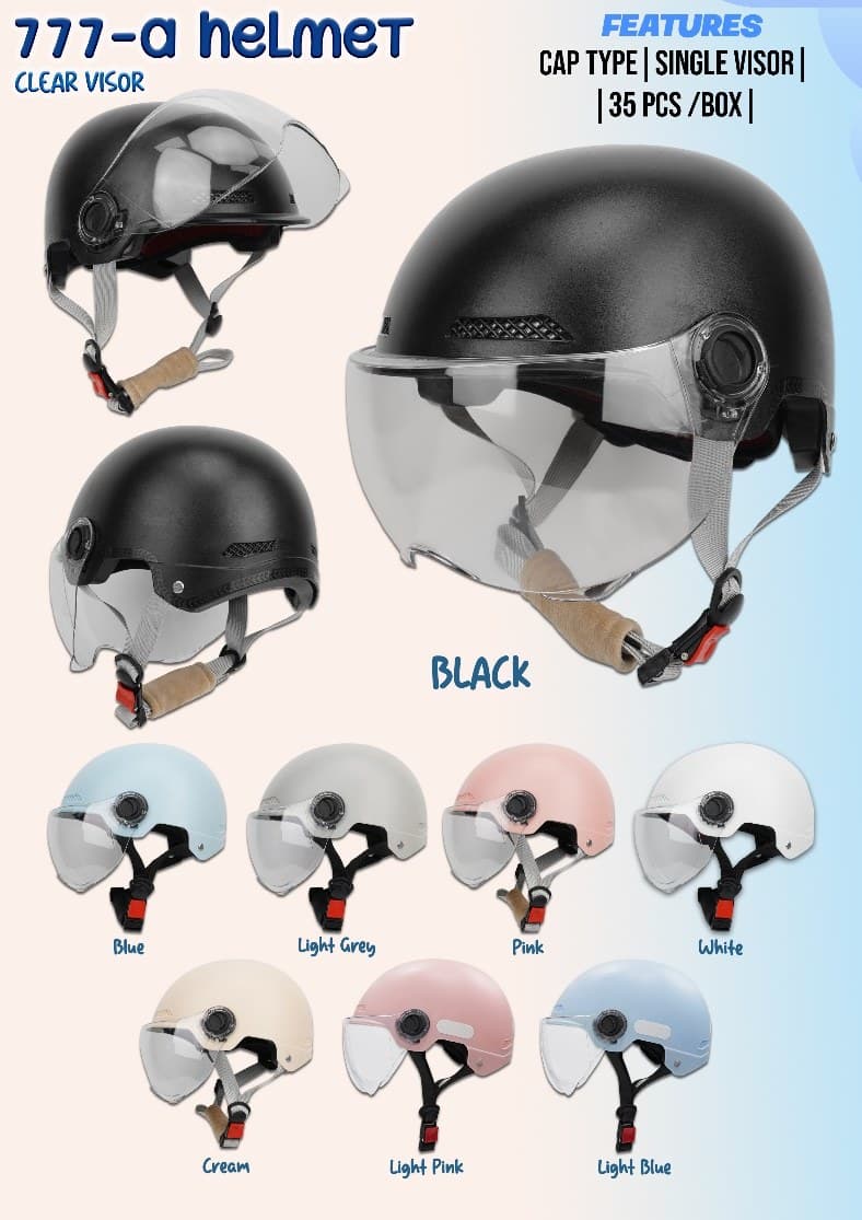 777-A Clear Visor Kids Motorcycle Helmet