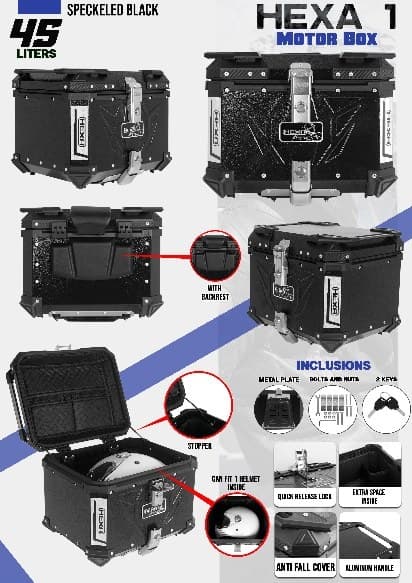 HEXA-1 Box Motorcycle Top Box