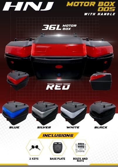 HNJ 005 Rail Box W/Handle Motorcycle Top Box