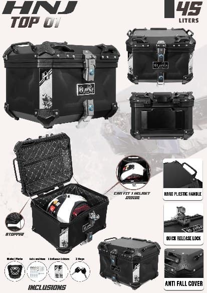 HNJ Top 01 Box Motorcycle Top Box