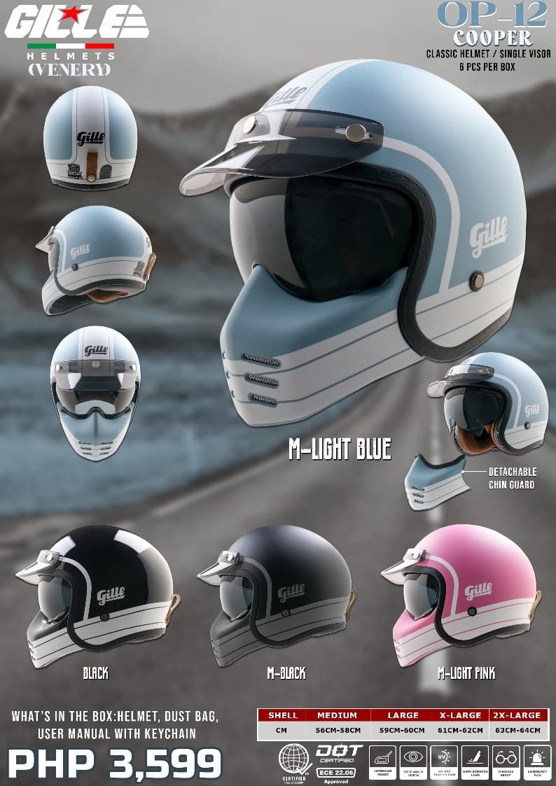 GILLE OP12 VENERY Graphic Dual Sport Helmet Design 1