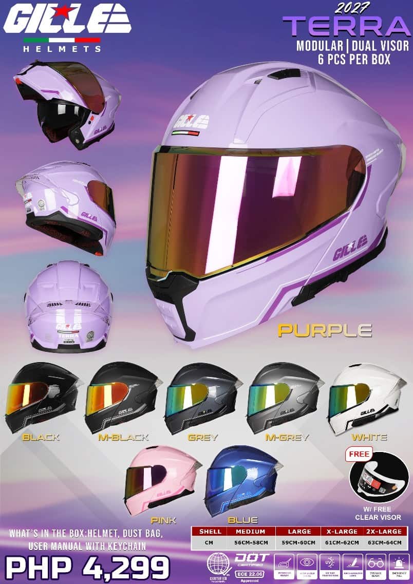 GILLE 2027 TERRA Plain Modular Helmet